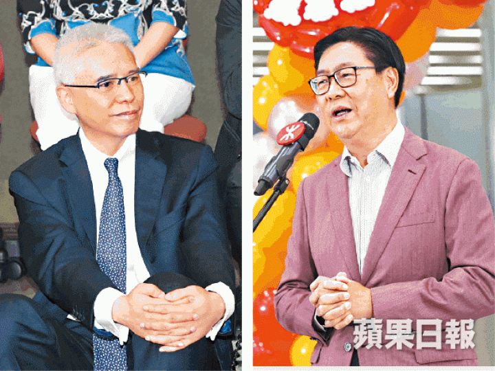 歐陽伯權(左圖)有望接替馬時亨(右圖),最快明年中出任港鐵主席。資料圖片 歐陽伯權(左圖)有望接替馬時亨(右圖),最快明年中出任港鐵主席。資料圖片