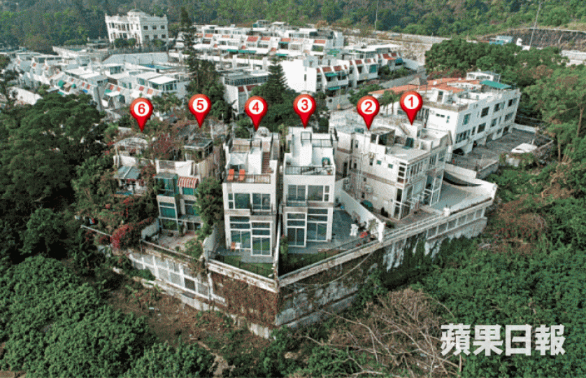 海詩別墅3號及4號屋分別為潘樂陶與鄭若驊擁有,完成糾正工程後未被釘契,但同屋苑的2號及5號屋,則因涉僭建已遭釘契。 海詩別墅3號及4號屋分別為潘樂陶與鄭若驊擁有,完成糾正工程後未被釘契,但同屋苑的2號及5號屋,則因涉僭建已遭釘契。