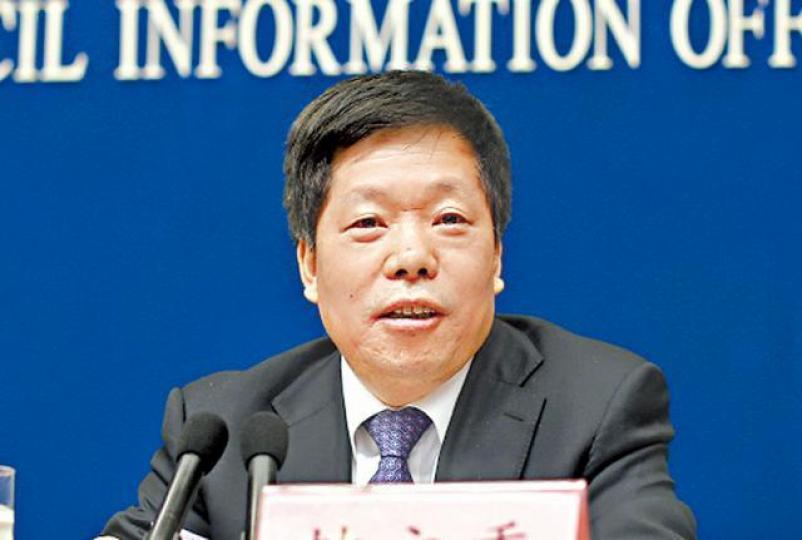 韓文秀指今年國內生產總值料達90萬億元人幣。 韓文秀指今年國內生產總值料達90萬億元人幣。