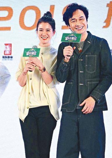 吳鎮宇再與靚靚合作，講笑要去請教張智霖。張達明笑指鎮宇靚仔，要演對方父親有難度。