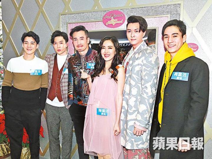 (左起)余德丞、周志文、陳豪、唐詩詠、王浩信及吳偉豪前晚一同倒數迎新年。 (左起)余德丞、周志文、陳豪、唐詩詠、王浩信及吳偉豪前晚一同倒數迎新年。