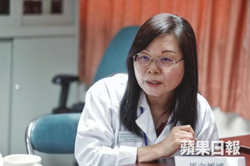 廣華醫院臨床心理科主管馬文嬌表示，團隊正研究測試腦部控制視覺、記憶區域位置的方法。許頌明攝