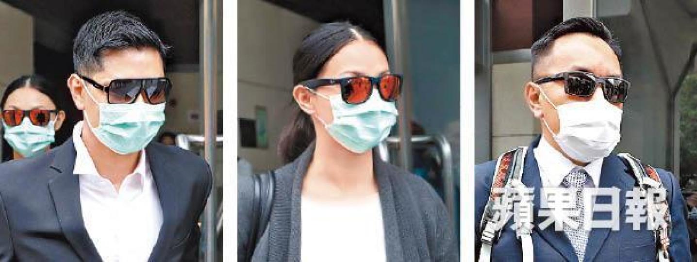 左起:警員鄧文祖、李軒賴及伍肇龍被控妨礙司法公正罪,昨出庭受審。朱永倫攝 左起:警員鄧文祖、李軒賴及伍肇龍被控妨礙司法公正罪,昨出庭受審。朱永倫攝