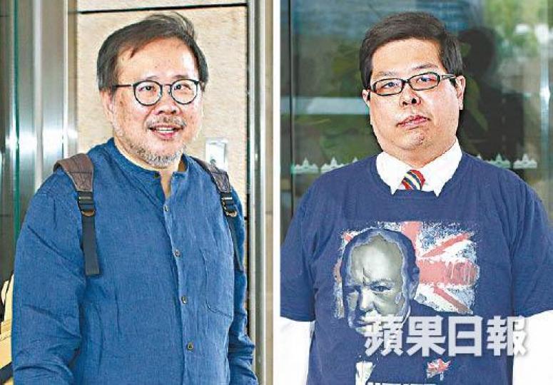 中大神學院副教授龔立人(左圖)擔任林子健(右圖)品格證人,讚其忠誠。 中大神學院副教授龔立人(左圖)擔任林子健(右圖)品格證人,讚其忠誠。