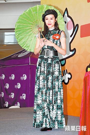 李佳芯昨日在活動上開金口，表示已盡力唱。