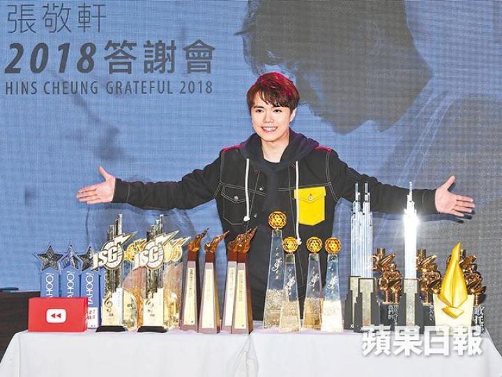 張敬軒在四個頒獎禮橫掃15.5個獎項，成績彪炳。張敬軒舉行答謝會與粉絲一同慶祝。