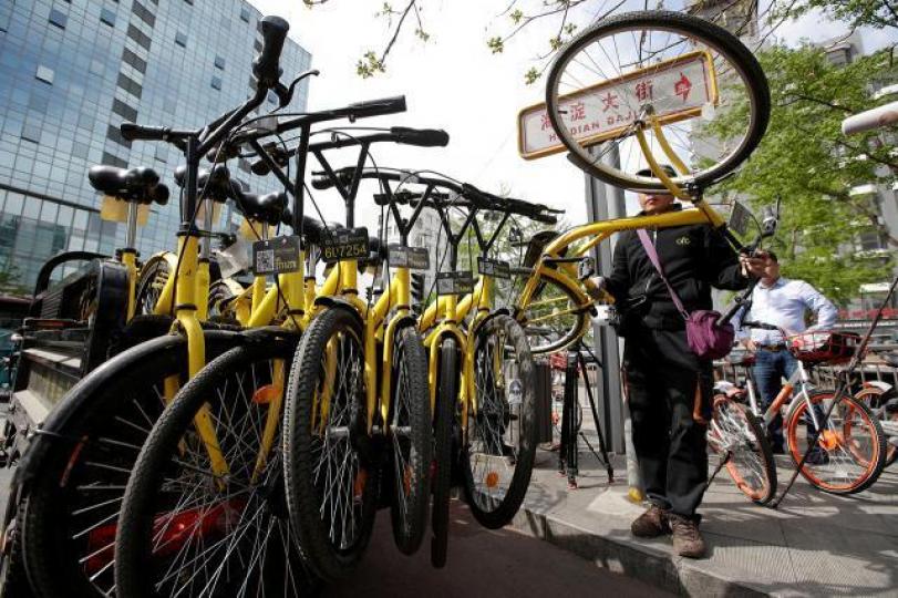 由於資金危機,ofo目前處於「內外交困」的局面。資料圖片 由於資金危機,ofo目前處於「內外交困」的局面。資料圖片