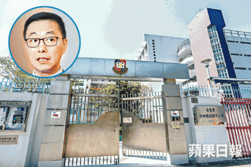 楊潤雄(圓圖)昨向沙呂小校董會發警告信,被指監督學校不力。資料圖片 楊潤雄(圓圖)昨向沙呂小校董會發警告信,被指監督學校不力。資料圖片