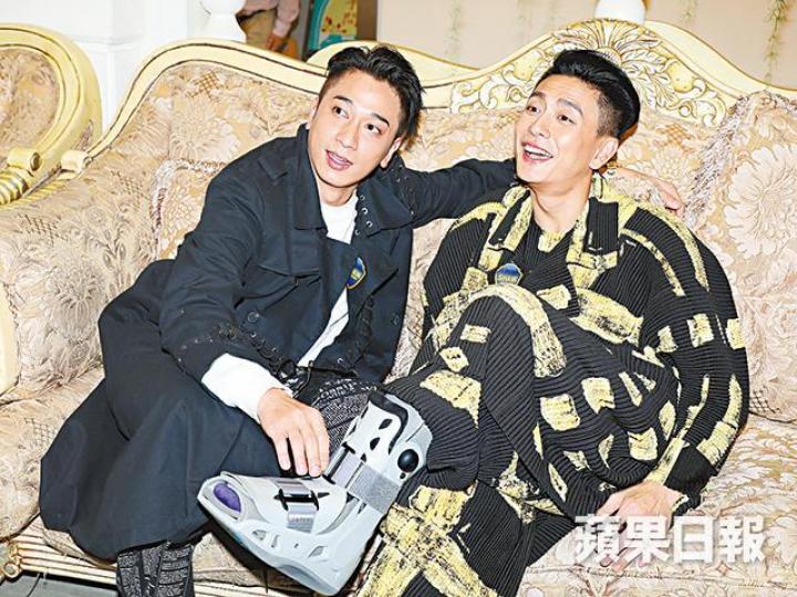 吳卓羲（左）笑言林峯結婚要做對方花仔，黃宗澤（右）就說要做花車。陸漢洋笑說老婆苟姑娘不是潑辣，而是女中豪傑。