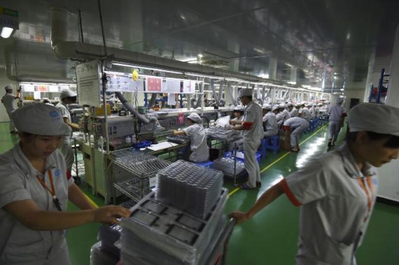內地製造業持續放緩。資料圖片 內地製造業持續放緩。資料圖片