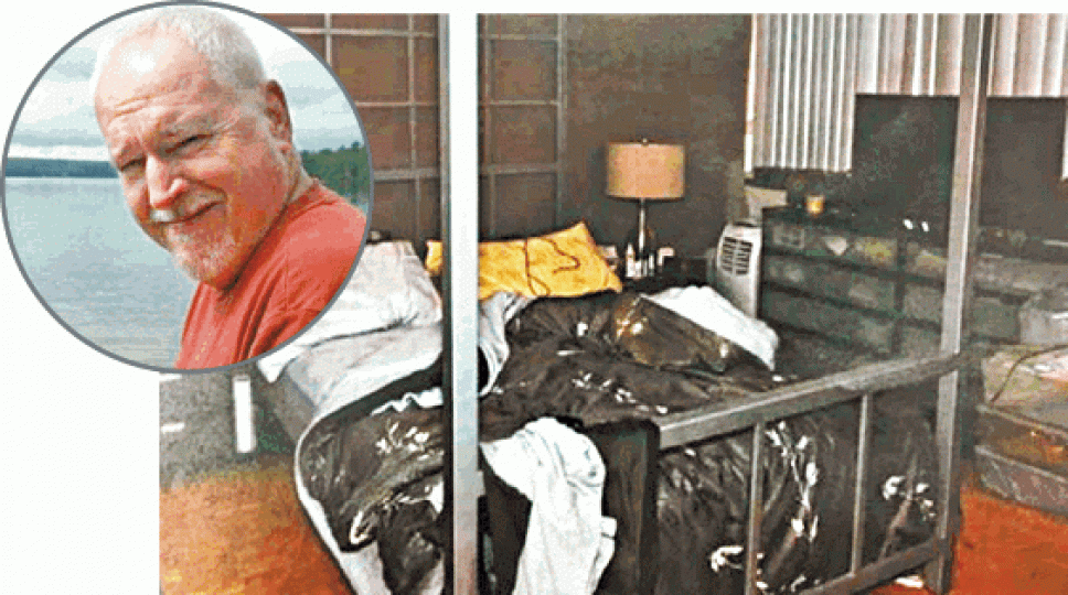 麥克阿瑟(圓圖)在住所被捕,當時他正企圖殺害另一人。互聯網 麥克阿瑟(圓圖)在住所被捕,當時他正企圖殺害另一人。互聯網