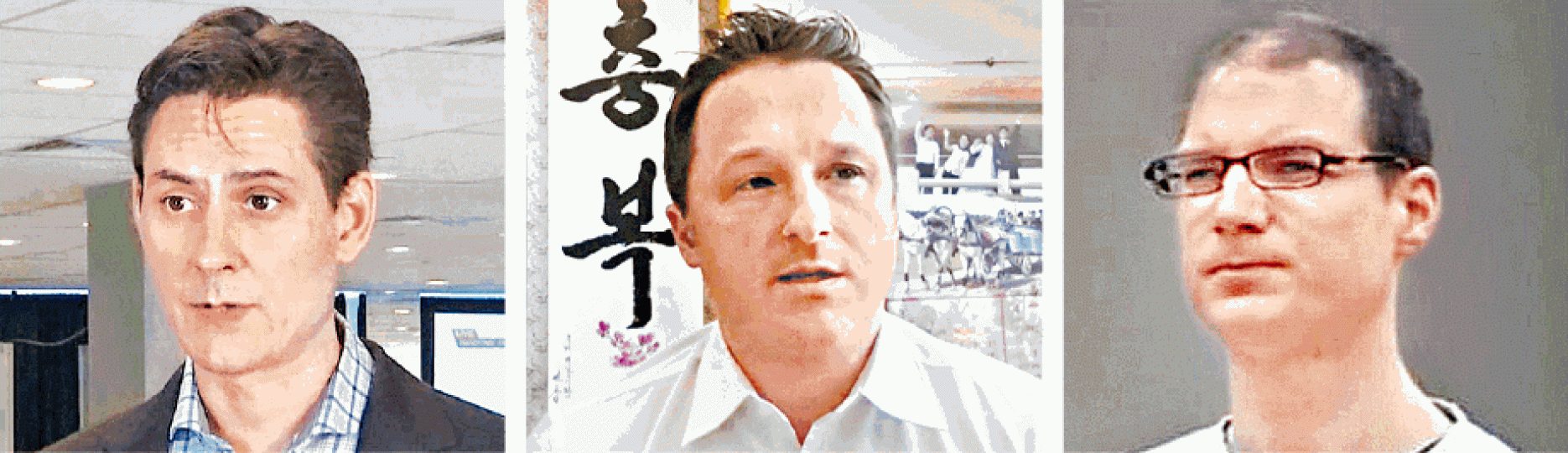 三名加籍人士包括前外交官康明凱(左圖)、商人斯帕沃(中圖)及因販毒被判死刑的謝倫伯格(右圖),目前仍被中方扣留。 三名加籍人士包括前外交官康明凱(左圖)、商人斯帕沃(中圖)及因販毒被判死刑的謝倫伯格(右圖),目前仍被中方扣留。