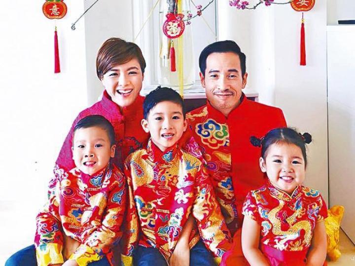 陳茵媺已有兩子一女，估不到會將囡囡（下圖）易容變兒子。互聯網圖片互聯網圖片