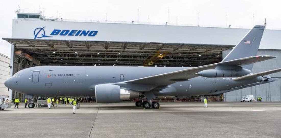 波音生產的KC-46A大型空中加油機。 波音生產的KC-46A大型空中加油機。