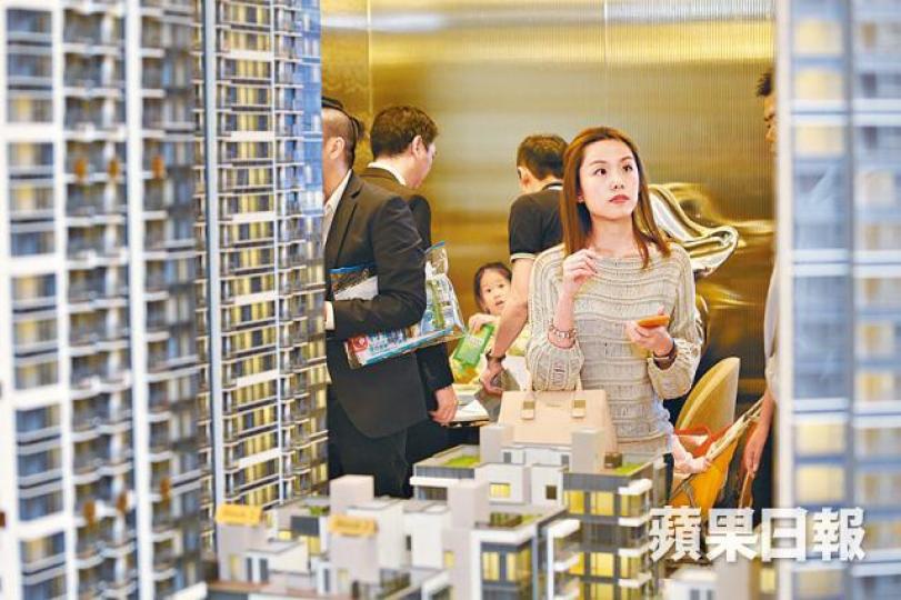 近年以高成數按揭購入新盤的買家,或成負資產。資料圖片 近年以高成數按揭購入新盤的買家,或成負資產。資料圖片