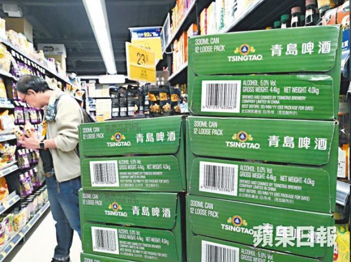 美國研究發現多款啤酒含草甘膦,青島啤酒含量最高。黎樹雄攝 美國研究發現多款啤酒含草甘膦,青島啤酒含量最高。黎樹雄攝