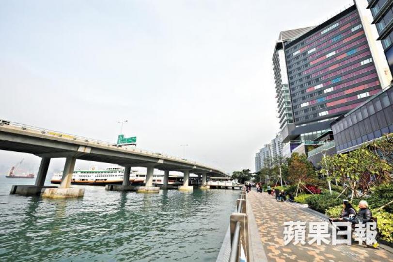 東區走廊將建行人板道，最快六年後落成。朱永倫攝