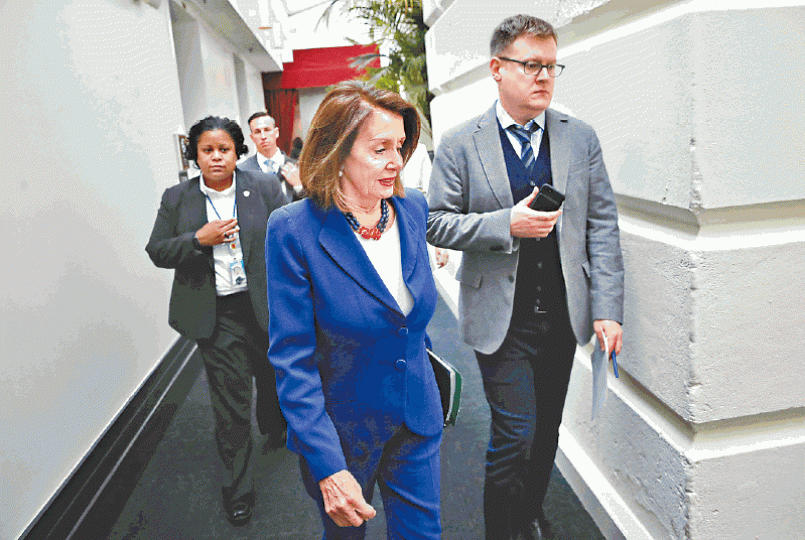 眾議院議長佩洛西。 眾議院議長佩洛西。