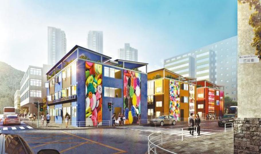 南昌街及欽州街組合屋項目共提供約300個單位。社聯構想圖