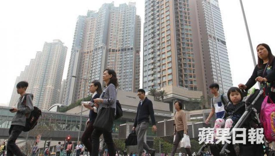 本港樓價指數回升。 本港樓價指數回升。