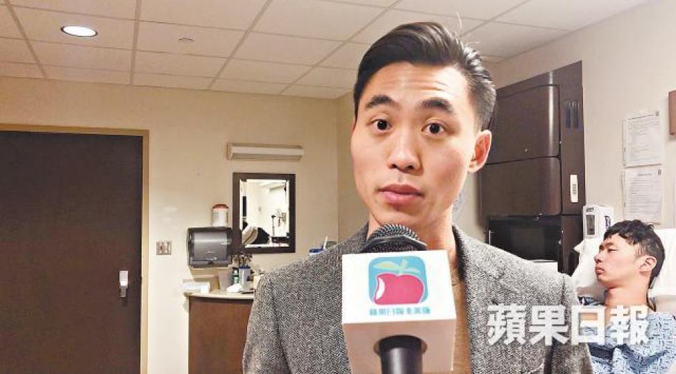 Paul Kim邱沚峯留醫堪薩斯城的醫院。 Paul Kim邱沚峯留醫堪薩斯城的醫院。