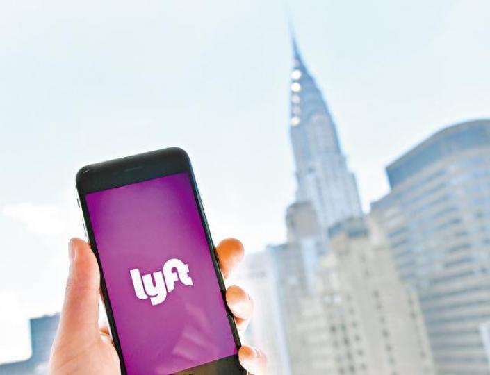 Lyft預期的上市估值介乎200億至250億美元。法新社 Lyft預期的上市估值介乎200億至250億美元。法新社