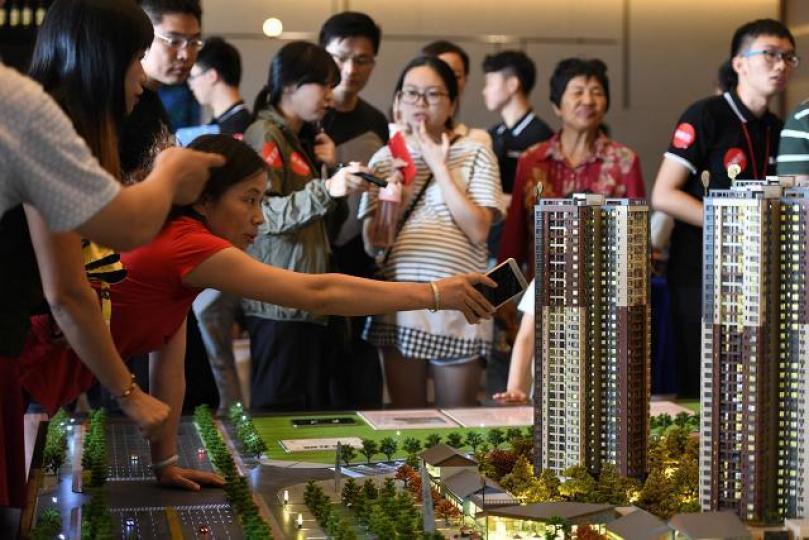 有內房分析員指大灣區土儲較多的內房會有優勢。資料圖片 有內房分析員指大灣區土儲較多的內房會有優勢。資料圖片