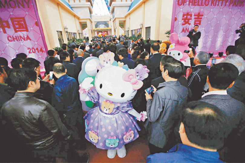 45歲的Hello Kitty雖是商品寵兒,卻從未登上大銀幕當長片主角。路透社 45歲的Hello Kitty雖是商品寵兒,卻從未登上大銀幕當長片主角。路透社