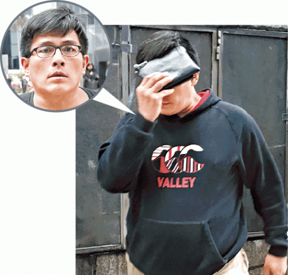 被告鄭偉傑昨日被判無罪後離開法院。 被告鄭偉傑昨日被判無罪後離開法院。