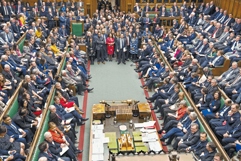 英國下議院從文翠珊政府手中奪取脫歐進程主導權。美聯社 英國下議院從文翠珊政府手中奪取脫歐進程主導權。美聯社