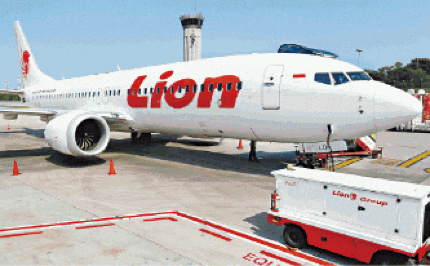 獅航的波音737 MAX 8客機。路透社