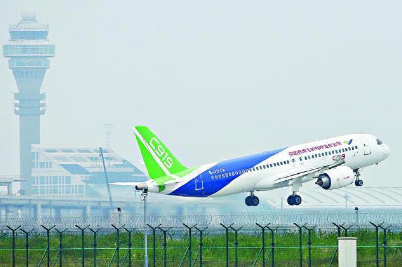 國產飛機C919預計在2021年投入市場。資料圖片 國產飛機C919預計在2021年投入市場。資料圖片