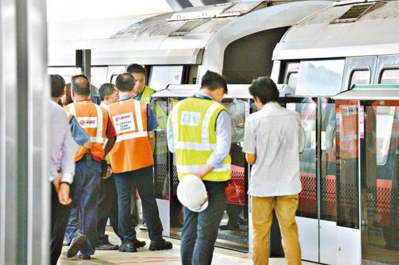 涉事信號系統2017年曾引致新加坡列車追撞事故,造成38人受傷。互聯網 涉事信號系統2017年曾引致新加坡列車追撞事故,造成38人受傷。互聯網