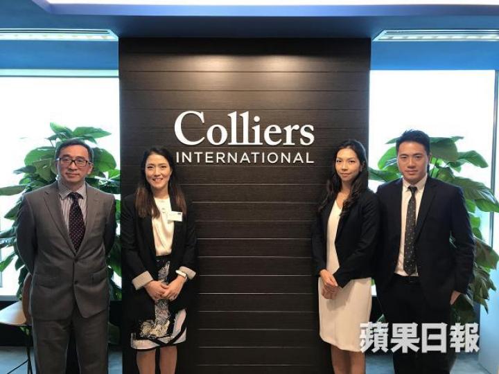 高力國際資本市場及投資服務董事陳彪(左一)料本年第二、三季工廈市況將持續暢旺。 高力國際資本市場及投資服務董事陳彪(左一)料本年第二、三季工廈市況將持續暢旺。
