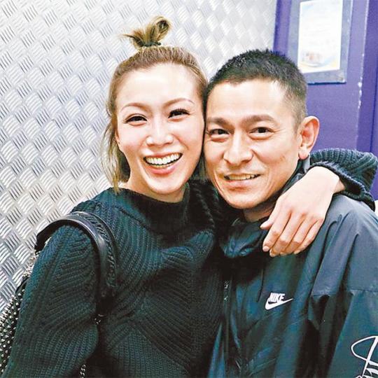 鄭秀文遇華仔一刻，也不禁尖叫。互聯網圖片