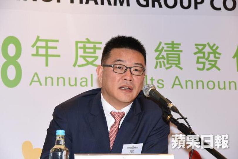 國藥總裁兼執行董事劉勇。何耀勤攝 國藥總裁兼執行董事劉勇。何耀勤攝