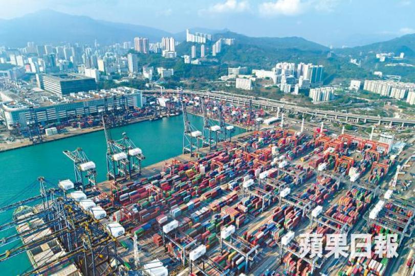 本港上月出口數字創近三年新低。資料圖片 本港上月出口數字創近三年新低。資料圖片