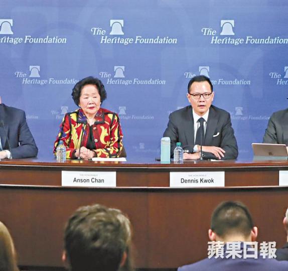 與陳太同訪美的郭榮鏗指,美國對香港修訂《逃犯條例》深表關注。夏家朗攝 與陳太同訪美的郭榮鏗指,美國對香港修訂《逃犯條例》深表關注。夏家朗攝