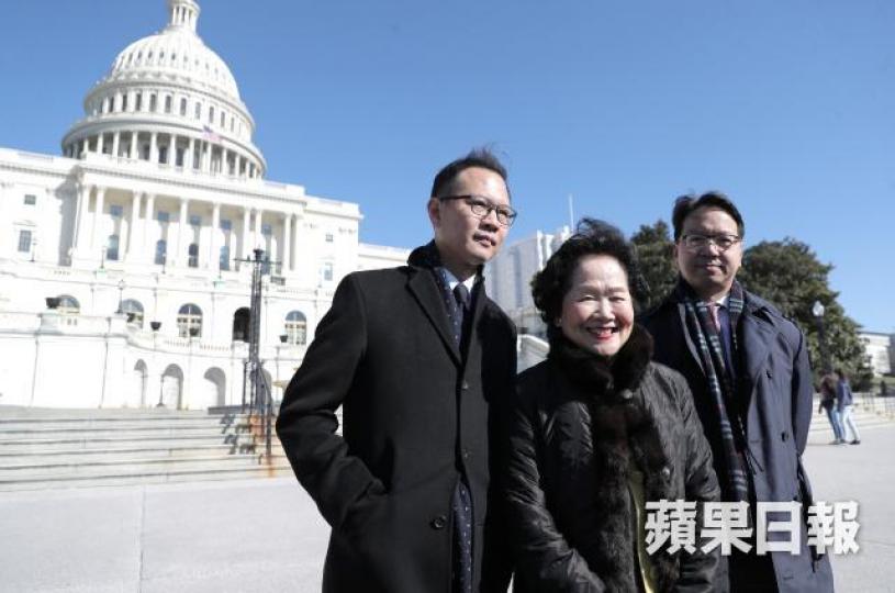 陳方安生與郭榮鏗、莫乃光近日訪美,就香港問題向美方表達關注。 陳方安生與郭榮鏗、莫乃光近日訪美,就香港問題向美方表達關注。