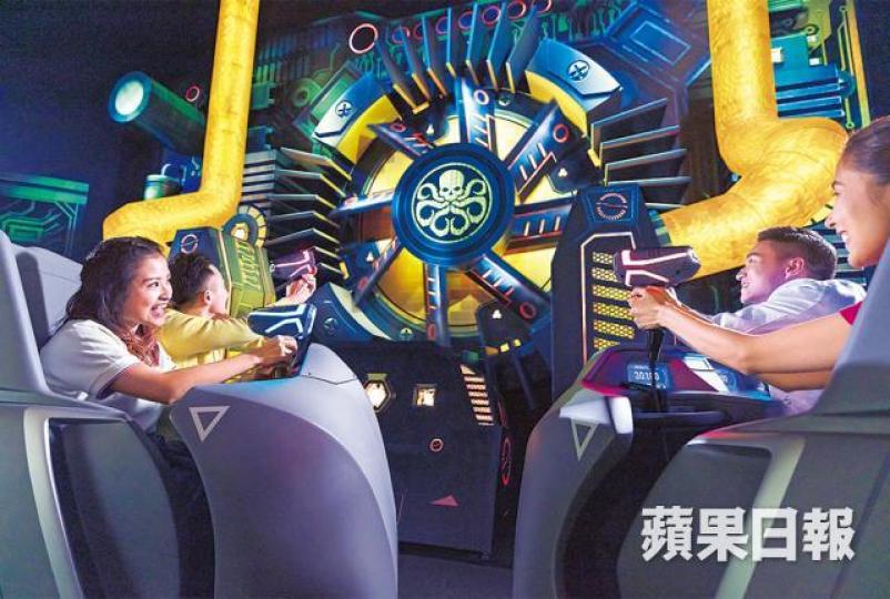 玩遊戲時，玩家會坐着戰車射擊目標，協助蟻俠完成任務。宣萱飾演神盾局科技館總工程師，向玩家解釋任務。場館近入口位置會展示神盾局的科技產品。