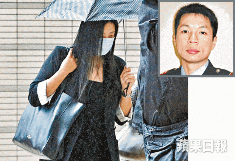 邱少明(小圖)前年救人殉職,遺孀劉靜瑜昨出庭結案陳詞。 邱少明(小圖)前年救人殉職,遺孀劉靜瑜昨出庭結案陳詞。