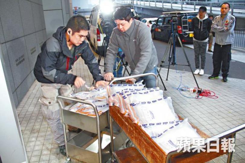 涉案的35公斤冰毒,市值約1,000萬元。資料圖片 涉案的35公斤冰毒,市值約1,000萬元。資料圖片