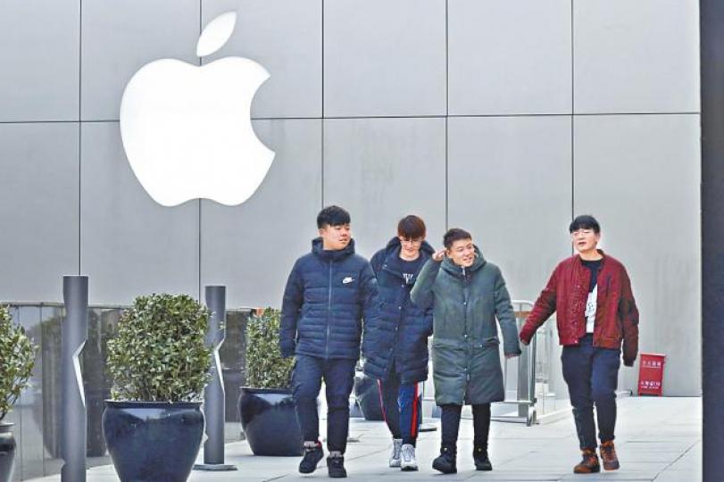 iPhone大受中國學生歡迎。資料圖片 iPhone大受中國學生歡迎。資料圖片
