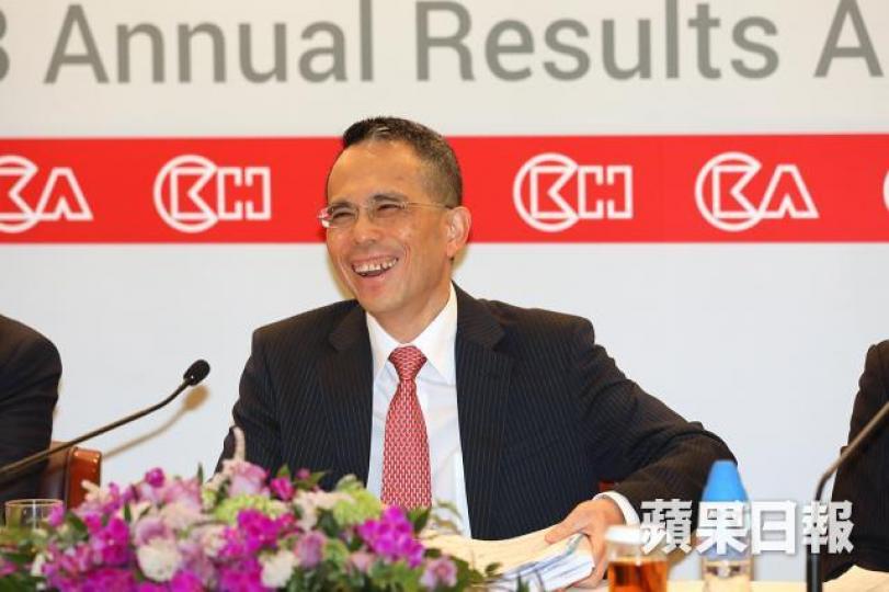 李澤鉅上場後,長和股價未有起色。資料圖片 李澤鉅上場後,長和股價未有起色。資料圖片