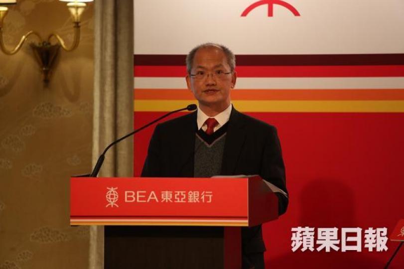 東亞總經理兼集團財務總監鄭則民料大行及中大型銀行不會受虛銀影響。資料圖片 東亞總經理兼集團財務總監鄭則民料大行及中大型銀行不會受虛銀影響。資料圖片