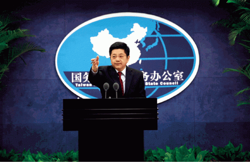 大陸國台辦新聞發言人馬曉光昨指陸委會沒資格就佔中說三道四。 大陸國台辦新聞發言人馬曉光昨指陸委會沒資格就佔中說三道四。