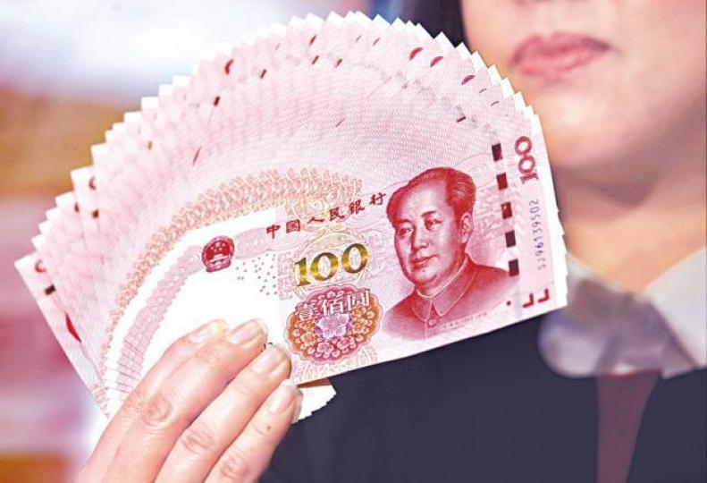 人民幣滙率昨上升。 人民幣滙率昨上升。