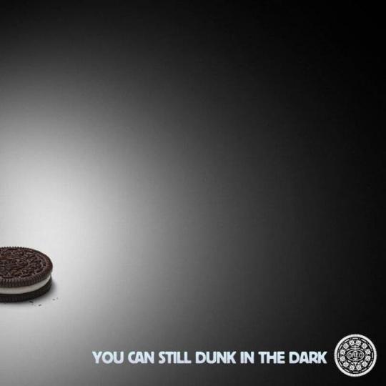 Oreo 2013年的抽水廣告被廣傳。互聯網 Oreo 2013年的抽水廣告被廣傳。互聯網