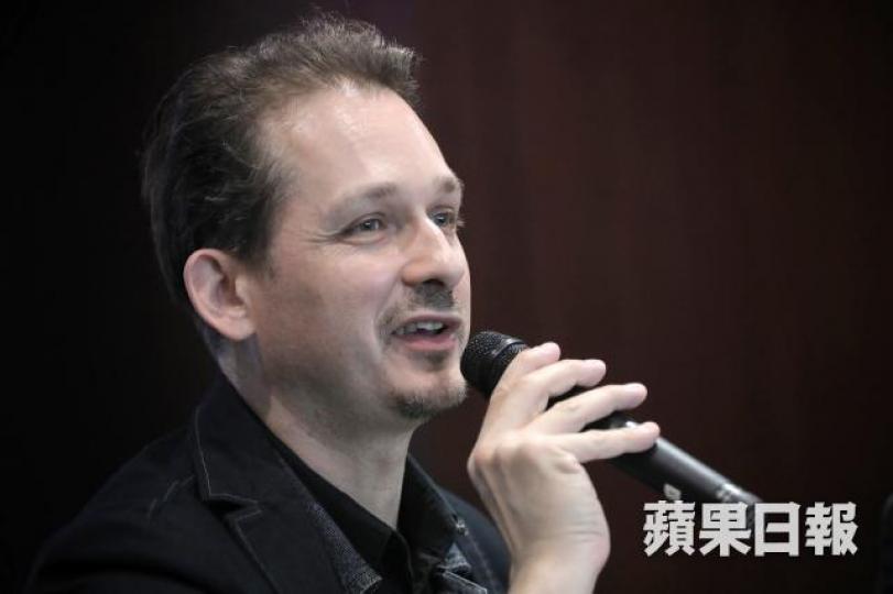 無國界記者東亞辦事處執行長艾瑋昂指出,《逃犯條例》修訂一旦通過,會影響香港新聞自由排名。何頴賢攝 無國界記者東亞辦事處執行長艾瑋昂指出,《逃犯條例》修訂一旦通過,會影響香港新聞自由排名。何頴賢攝