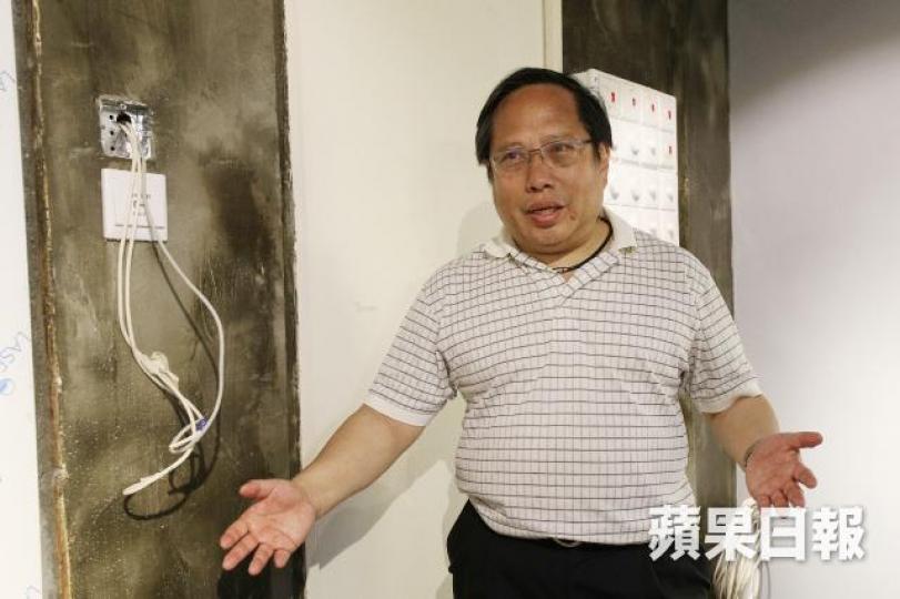 何俊仁怒斥破壞行為有政治動機。4月中新館即將竣工,已有紀念館雛形。 何俊仁怒斥破壞行為有政治動機。4月中新館即將竣工,已有紀念館雛形。